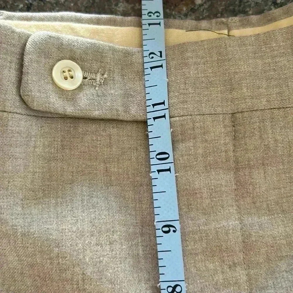 Vintage 80’s 100% Wool 3 Piece Suit Formal Wear Men’s Neutral Color 34x32 42R - Picture 12 of 16